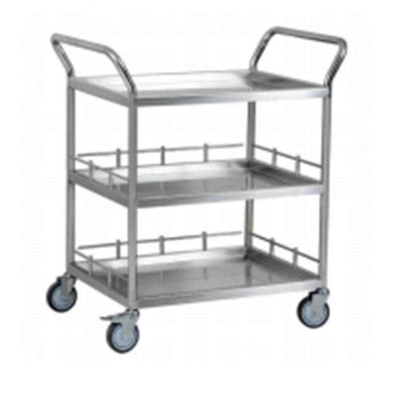 JINGLE carts Thickened hotel mobile dining car three layers of stainless steel