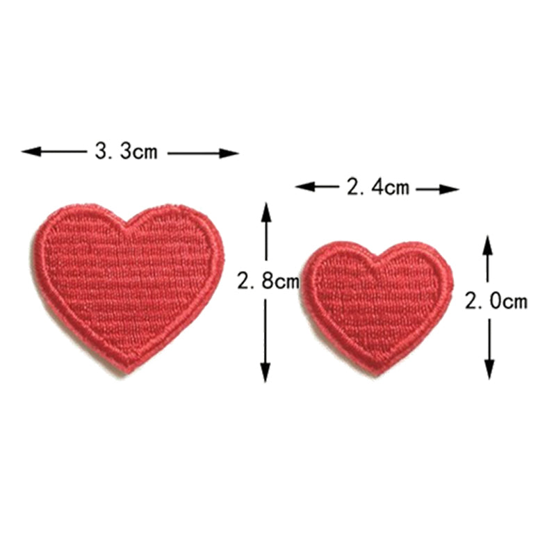 SHENGTONG Love Series Torn patch applique decorative embroidery patch