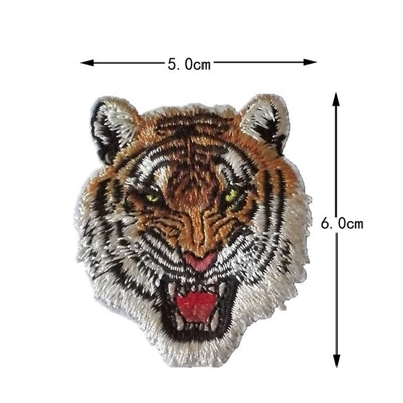 SHENGTONG Tiger Head Series Cartoon animal embroidery cloth sticker Embroidery cloth sticker