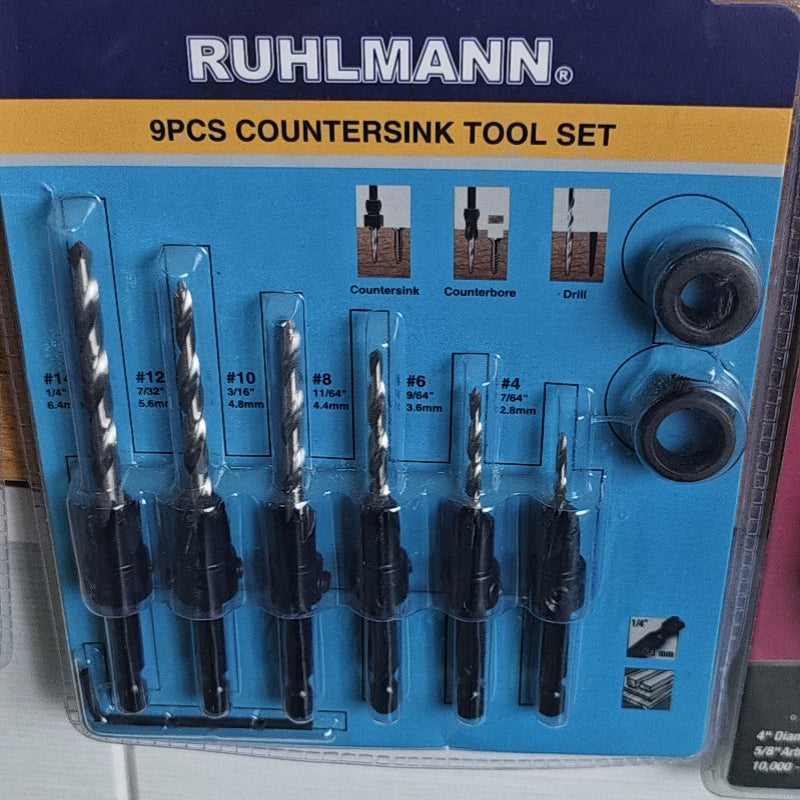YUXUANG 6PC conical countersink drill