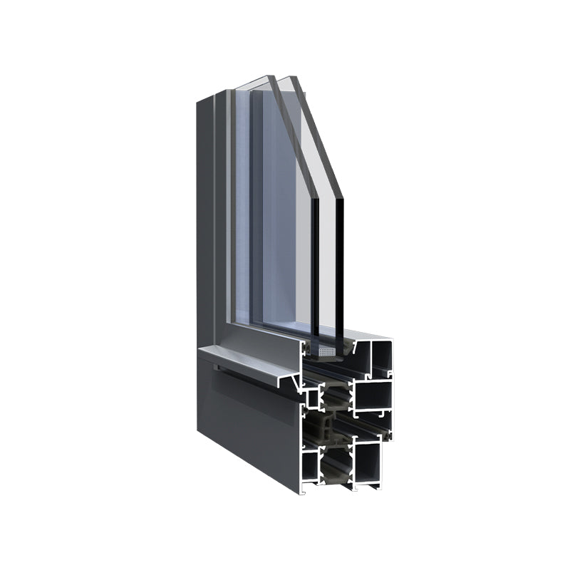 HUSHENG Aluminum alloy ES61 series casement window Sound insulation household sound insulation doors and Windows