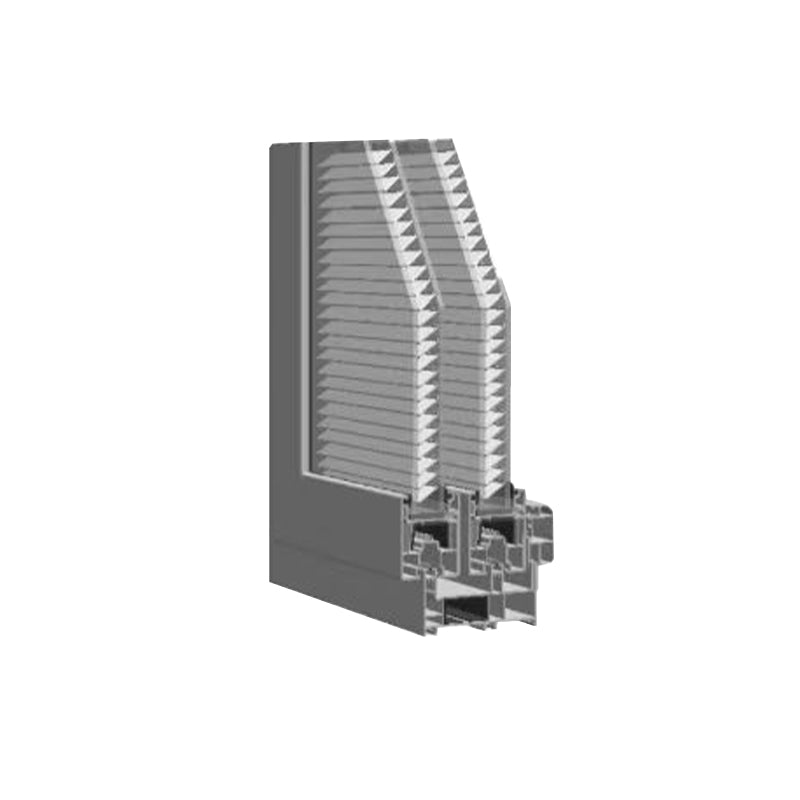 HUSHENG Plastic steel 105 series hollow built-in louver sliding window Super quiet can be customized