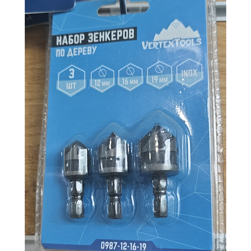YUXUANG 3PC hexagonal handle wide slot five-edge chamfer