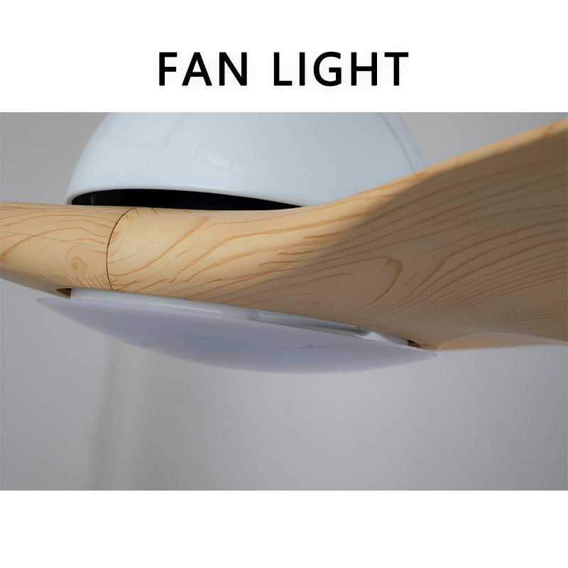 FENGZHIYUAN Ceiling fan light JY52-2068 Nordic restaurant with silent wood leaf ceiling fan lights