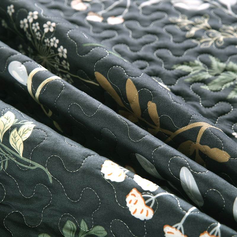 GANGZHENG 3Pcs Printed Bed Cover Set (French style 03) Four seasons of high-end four-piece household