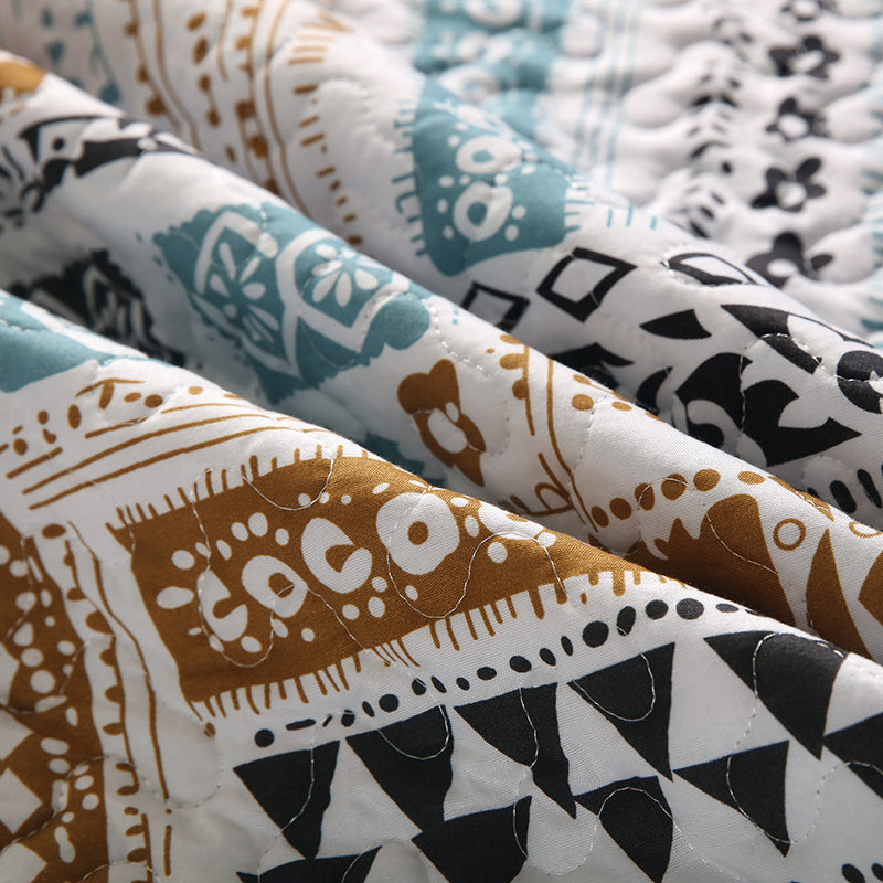 GANGZHENG 3Pcs Printed Bed Cover Set (Simple version) Home bedroom enlarging and thickening skin friendly