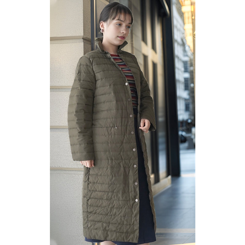 ZHENJIN Women's long padded jacket