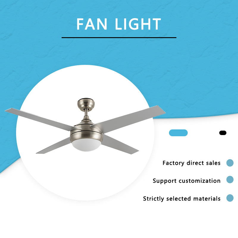 FENGZHIYUAN Ceiling fan light JY52-2007  LED lights with fan Nordic restaurant home