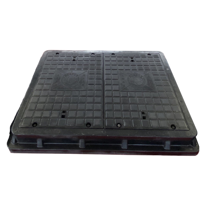 HESHENG Fiberglass reinforced plastic composite manhole cover  The pressure manhole cover is sealed and waterproof