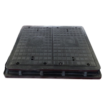 HESHENG Fiberglass reinforced plastic composite manhole cover  The pressure manhole cover is sealed and waterproof