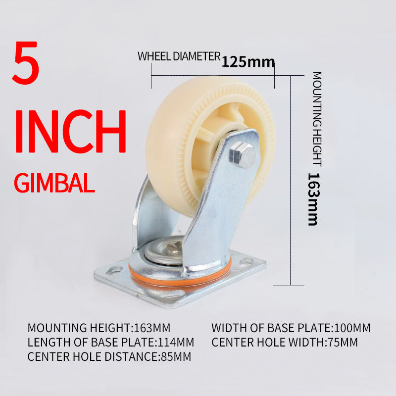 SHENGHONG Thickend Nylon Casters 02（For specific pricing, please consult customer service）Universal Wheel large caliber PP material