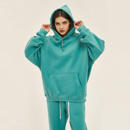 QINXI Hooded sweatshirt Starting quantity 20000 American retro Explosive top Fleece hoodie