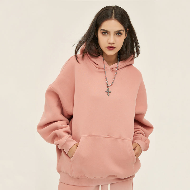 QINXI Hooded sweatshirt Starting quantity 20000 American retro Explosive top Fleece hoodie
