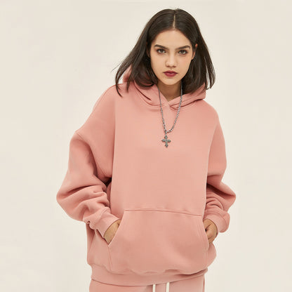 QINXI Hooded sweatshirt Starting quantity 20000 American retro Explosive top Fleece hoodie