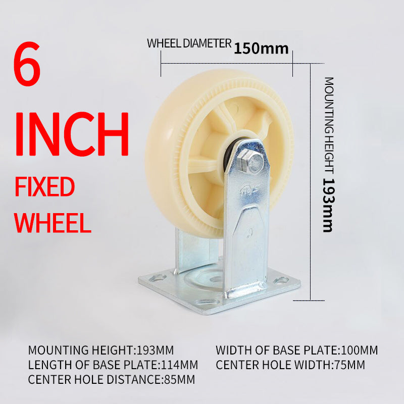 SHENGHONG Thickend Nylon Casters 02（For specific pricing, please consult customer service）Universal Wheel large caliber PP material