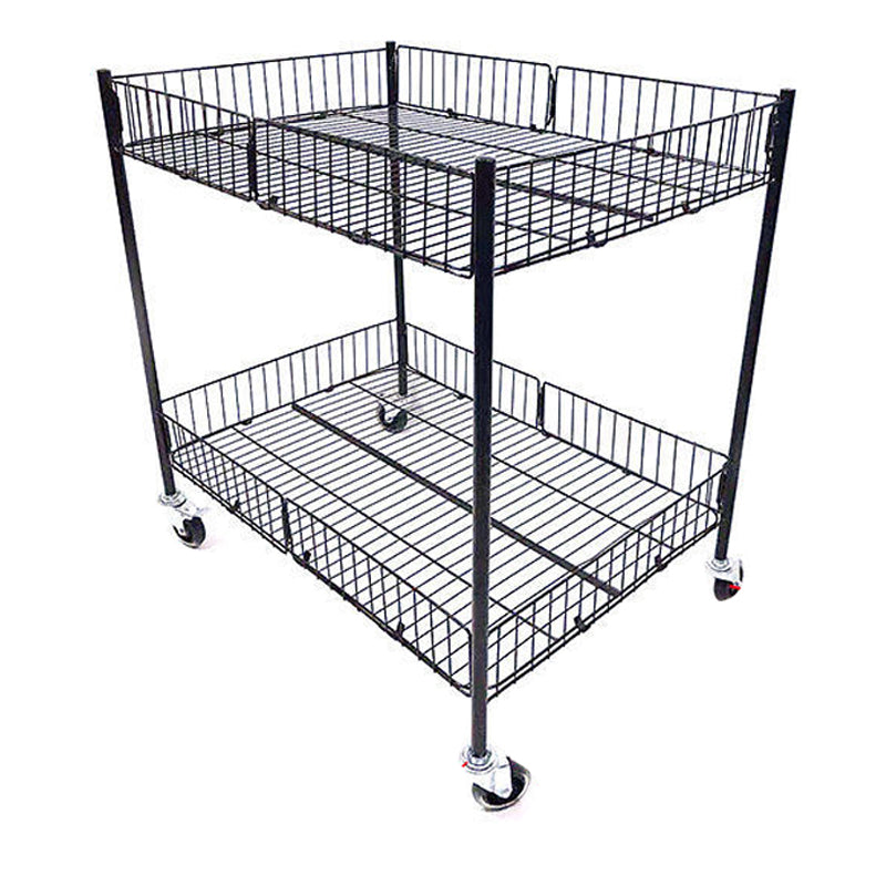 JINGLE Mobile Advertising Cage  Stall cart supermarket promotion rack mobile clothing display