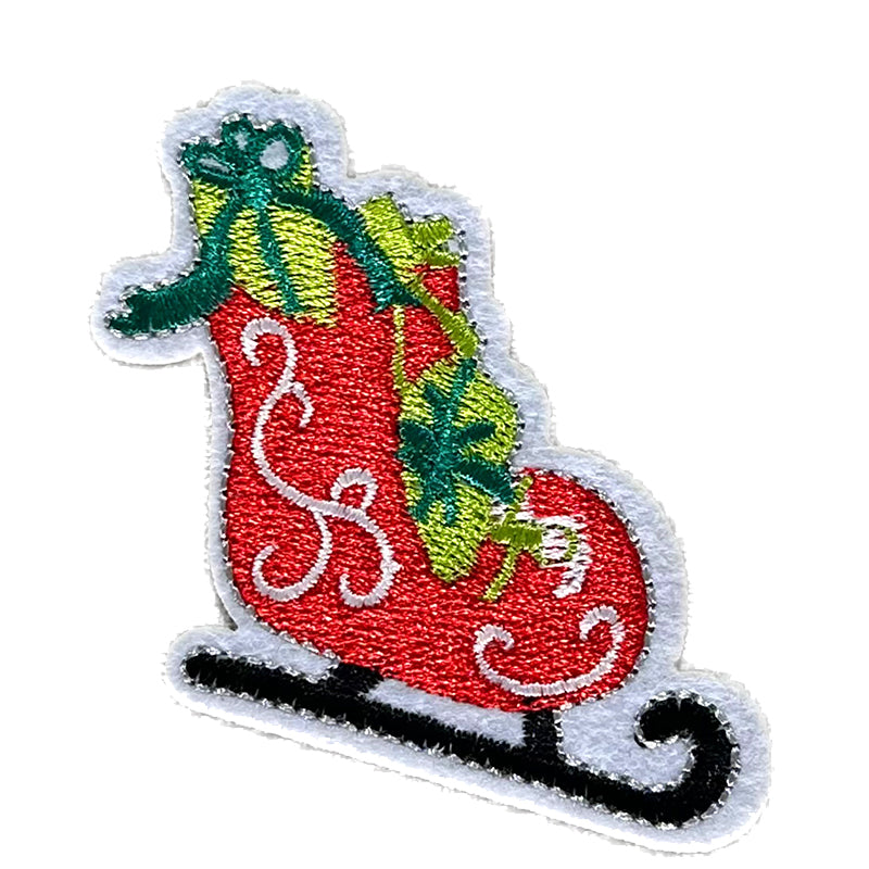 SHENGTONG Christmas Series  Embroidery cloth paste hair accessories DIY accessories