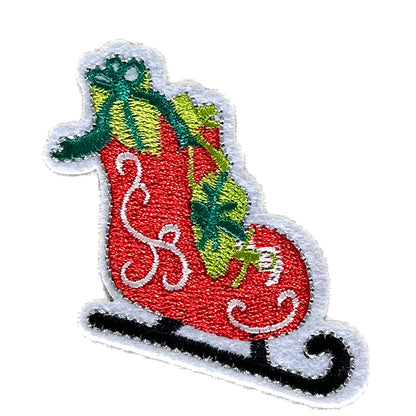SHENGTONG Christmas Series  Embroidery cloth paste hair accessories DIY accessories