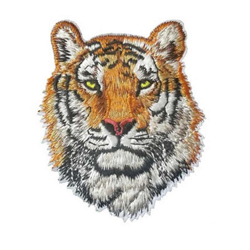 SHENGTONG Animal Series   Cartoon animal embroidered cloth applique with torn patch applique