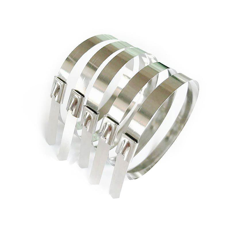 FUZHENG zippers   Stainless steel cable ties Self-locking Marine metal cable ties
