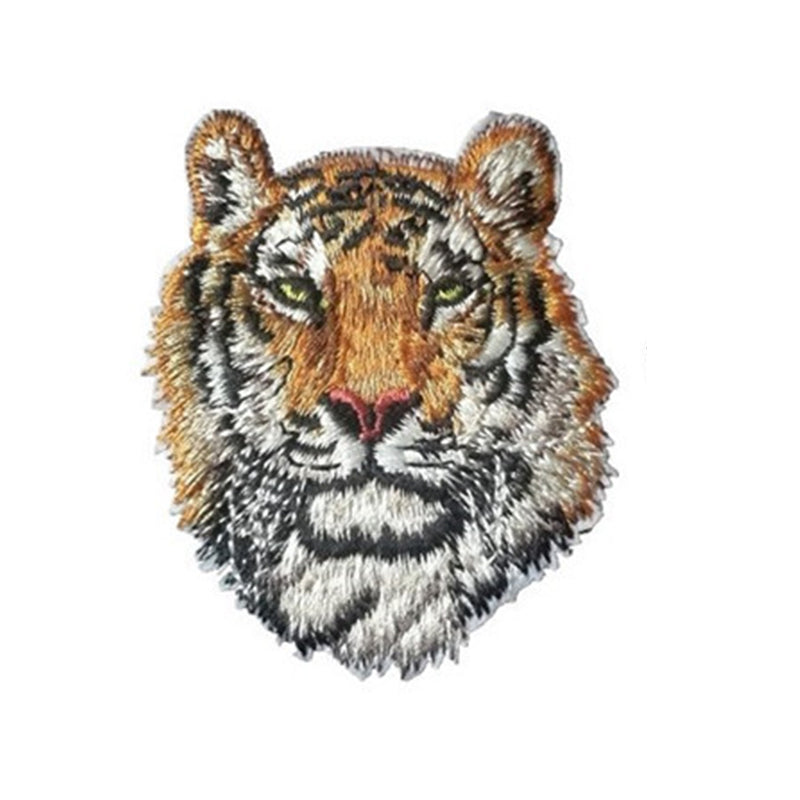 SHENGTONG Animal Series   Cartoon animal embroidered cloth applique with torn patch applique