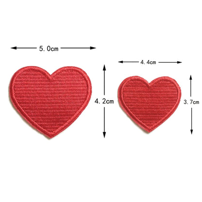 SHENGTONG Love Series  Torn patch applique decorative embroidery patch