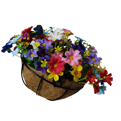 ZONGHONG iron hanging basket decorations   Balcony decoration plastic flower ceiling pendant