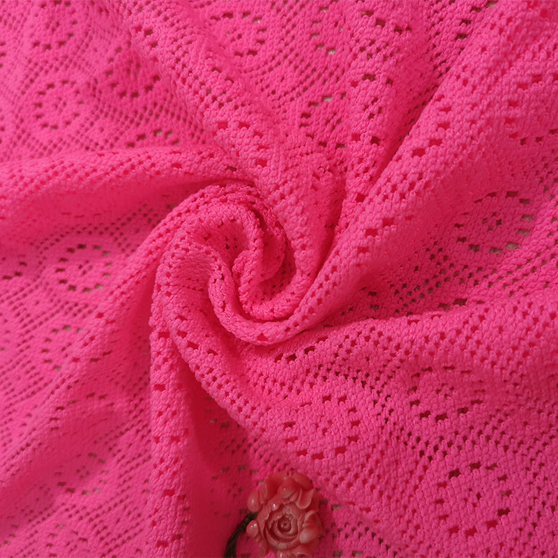 XIXI copper and pewter floral  Lace fabric pure cotton summer