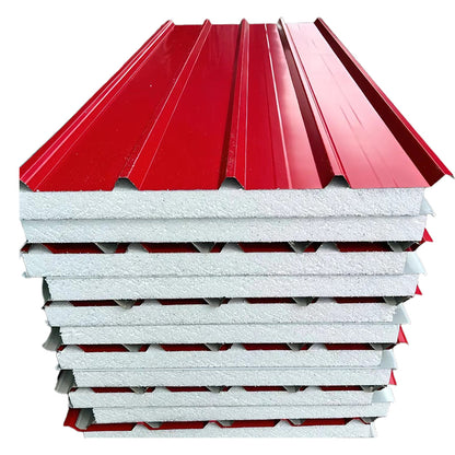 HUIFANG Fire-resistant sandwich panels (Consult customer service for specific price per square metre)  Rock wool color steel plate thickened insulation board sandwich board