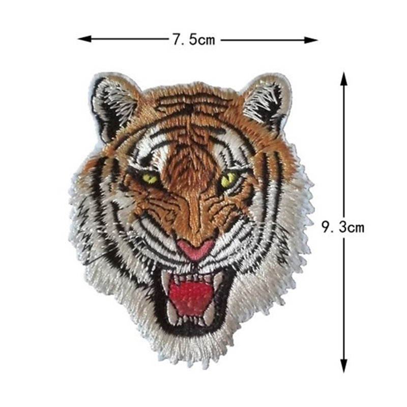 SHENGTONG Tiger Head Series  Cartoon animal embroidery cloth sticker Embroidery cloth sticker