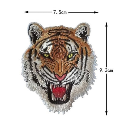 SHENGTONG Tiger Head Series  Cartoon animal embroidery cloth sticker Embroidery cloth sticker