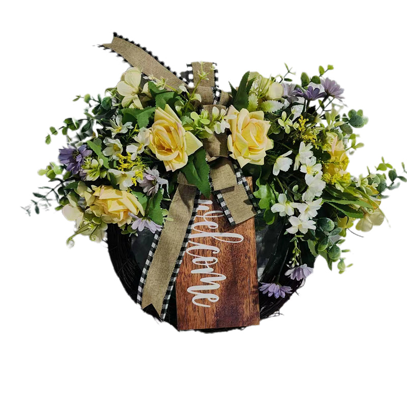 ZONGHONG welcome spring summer wooden sing decorations  Handicraft pendant personalized listing layout props