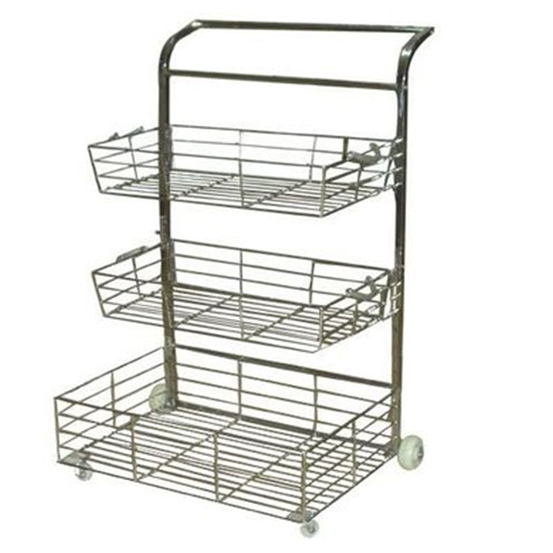 JINGLE fruit and vegetable rack  Fresh supermarket fruit shelf promotion display rack multi-function
