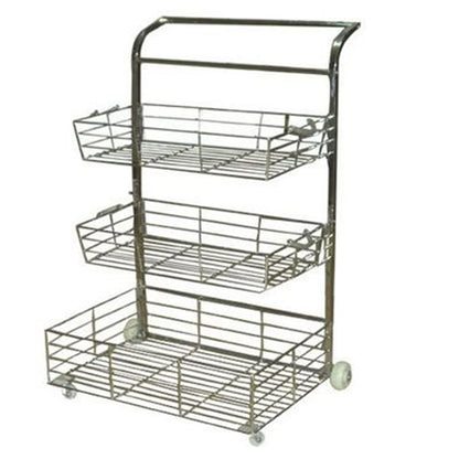 JINGLE fruit and vegetable rack  Fresh supermarket fruit shelf promotion display rack multi-function