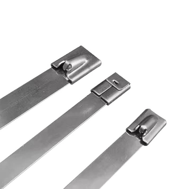 FUZHENG zippers   Stainless steel cable ties Self-locking Marine metal cable ties