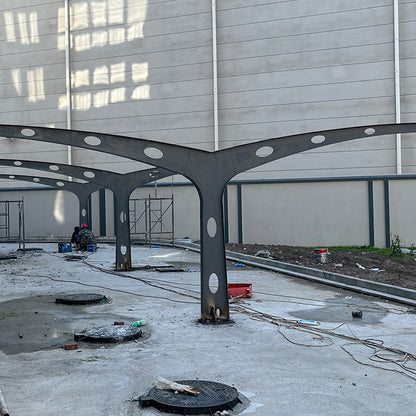 HUIFANG Membrane Parking Shed (Consult customer service for specific price per square metre) Steel structure parking shed
