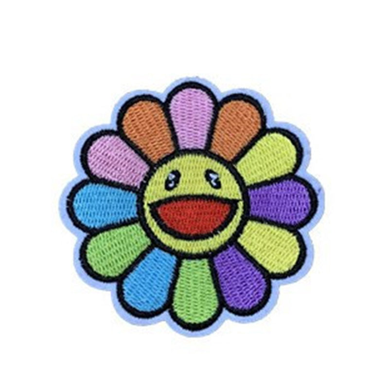 SHENGTONG Sunflower Series  Ripped patch applique embroidery cloth patch