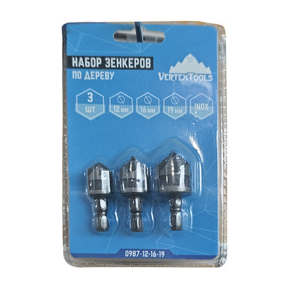 YUXUANG 3PC hexagonal handle wide slot five-edge chamfer