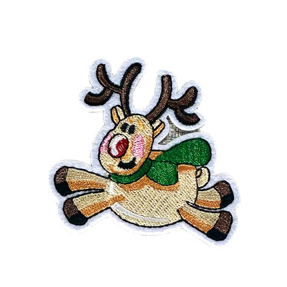 SHENGTONG Christmas Series  Embroidery cloth paste hair accessories DIY accessories
