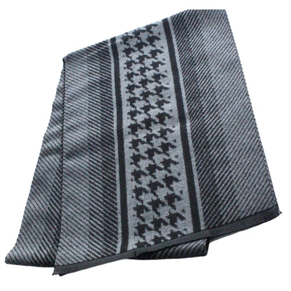 GUANZHI High Warp Wool Blend Scarf 35cm   Warm high-end scarf for men