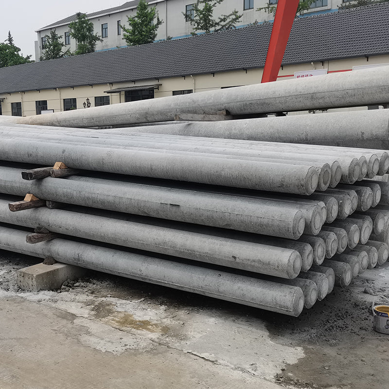 YONYU Ring concrete electric pole: 190*12 meters class M   High voltage power supply pole Prefabricated power pole