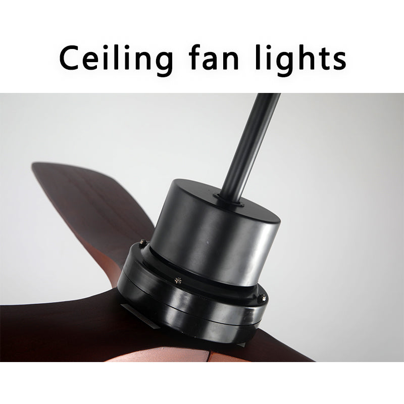 FENGZHIYUAN Ceiling fan light JY52-1307  Large wind LED solid wood traditional fan light