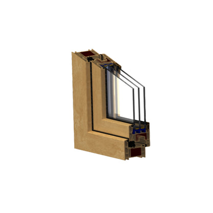 HUSHENG Plastic Steel 65 Series Casement Window  Broken bridge aluminum doors and Windows sound insulation