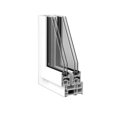 HUSHENG Plastic steel 88 series sliding window  Broken bridge aluminum doors and Windows