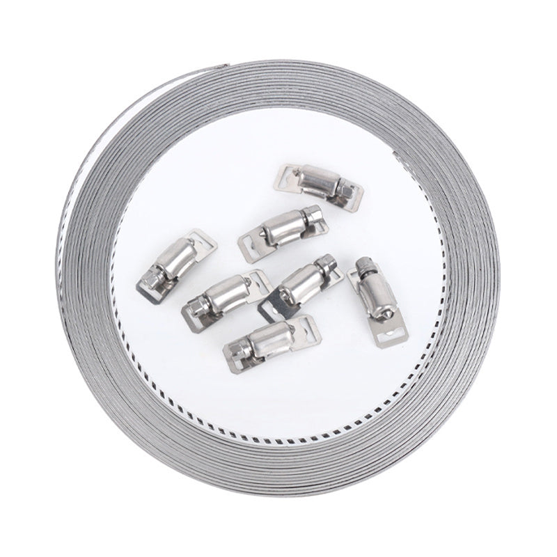 ZHONGQI Stainless steel throat clamp  Stainless steel with self-made American hose clamp