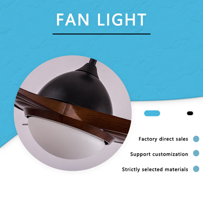FENGZHIYUAN Ceiling fan light JY52-172   Nordic living room home electric fan Commercial retro ceiling fan