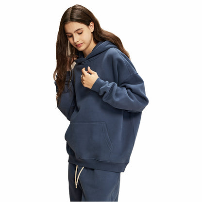 QINXI Hooded sweatshirt Starting quantity 20000 American retro Explosive top Fleece hoodie