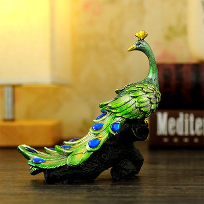 RONGHE Roman Column And Peacock（For specific pricing, please consult our customer service）Minimum order quantity: 200 pieces Home Decorative Ornaments Creative Gifts Resin Crafts