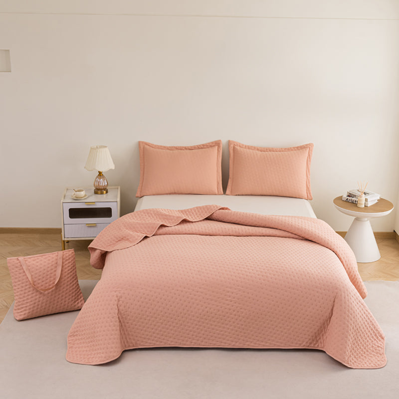 LIERDE Thickened sandwich cotton bed cover three-piece set  Thickened laminated cotton high-end bedding