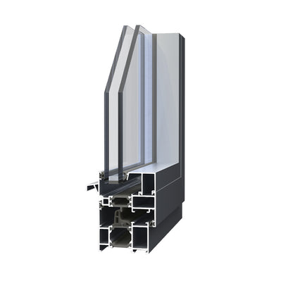 HUSHENG Aluminum alloy ES65 series casement window  Steel fire-resistant window soundproof window
